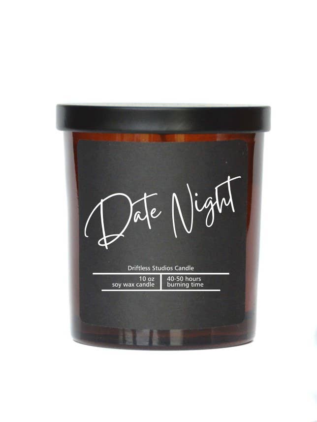 Date Night Soy Wax Valentines Day Candle - 10 oz Core Driftless Studios