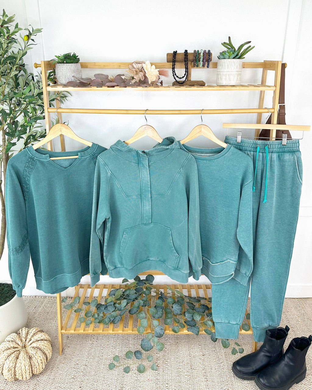 Ryker Vintage Wash Hoodie - Teal