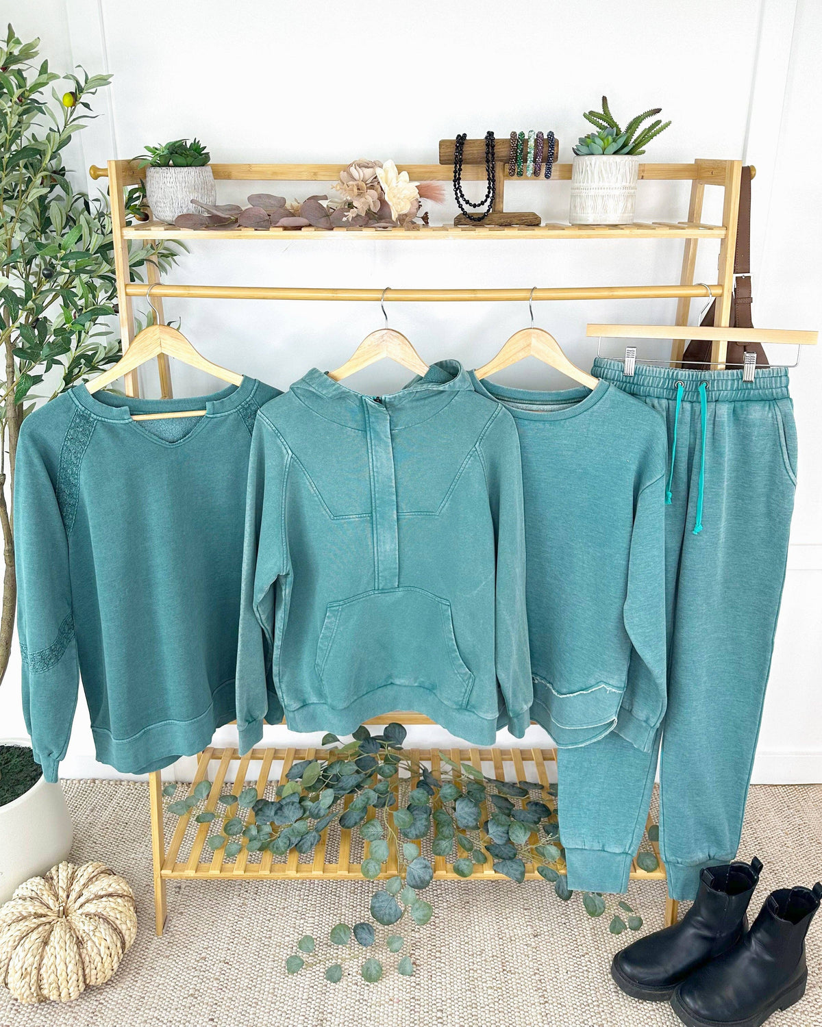 Ryker Vintage Wash Hoodie - Teal