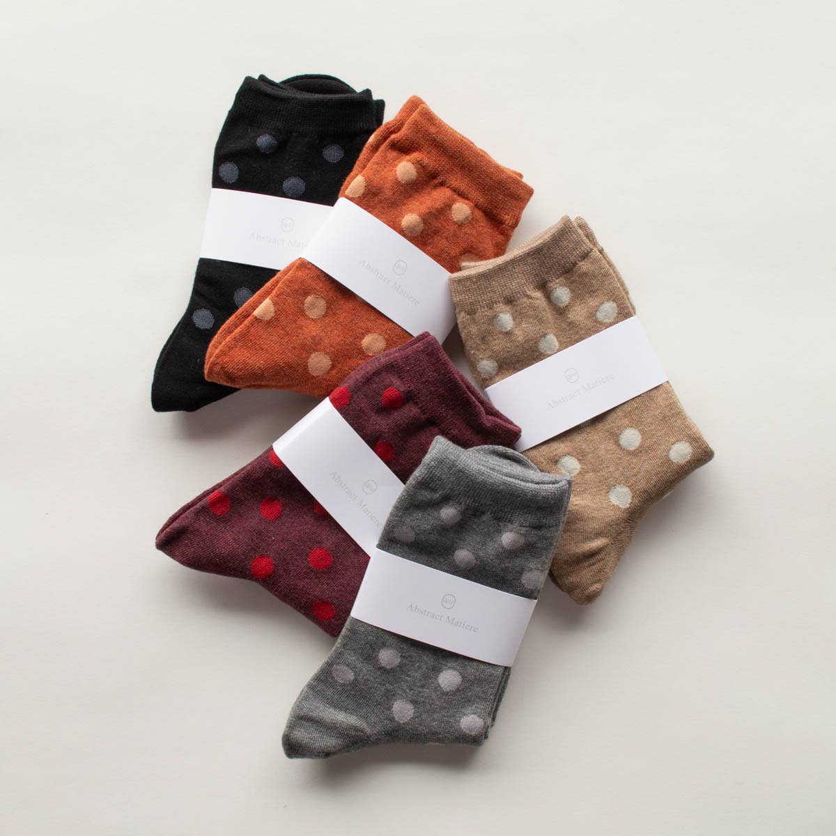 Polka Dots Casual Socks Fall-Winter Tiepology