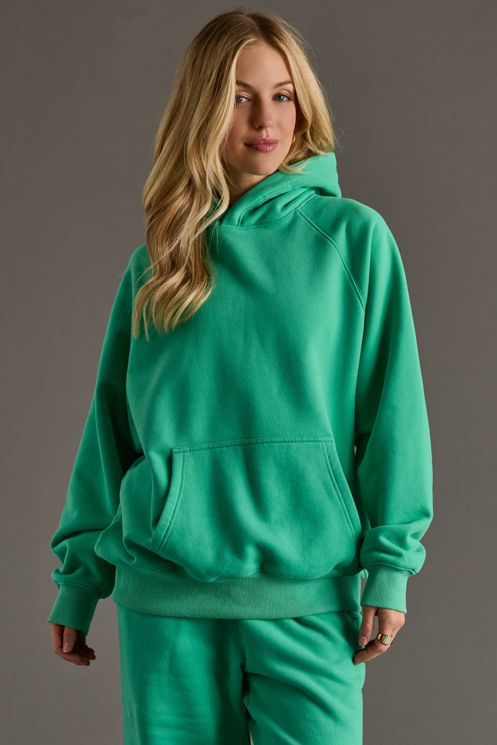 Green Panache Hooded Sweatshirt