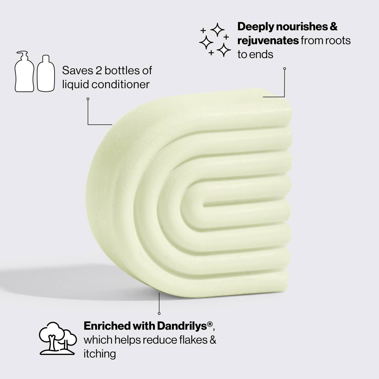 Tea Tree & Mint Clarifying Solid Conditioner Core KITSCH