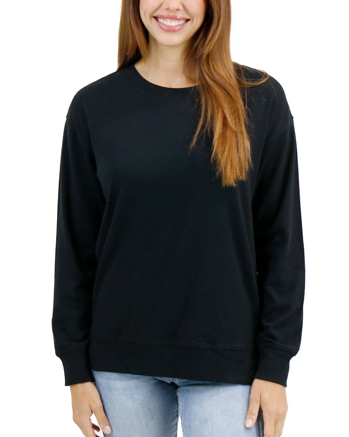 Original Essentials Long Sleeve Tee in Black Fall-Winter Grace and Lace