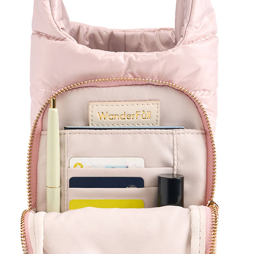 WanderFull - Original HydroBag - Blush HydroBag® with Blush and Ivory Striped Strap