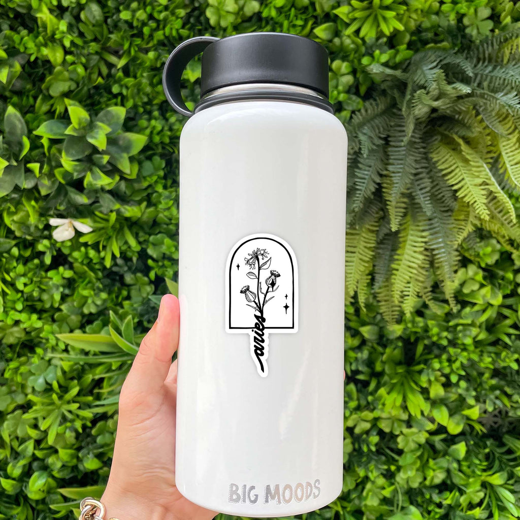 Aries Thistle & Honeysuckle Zodiac Sticker Core Big Moods
