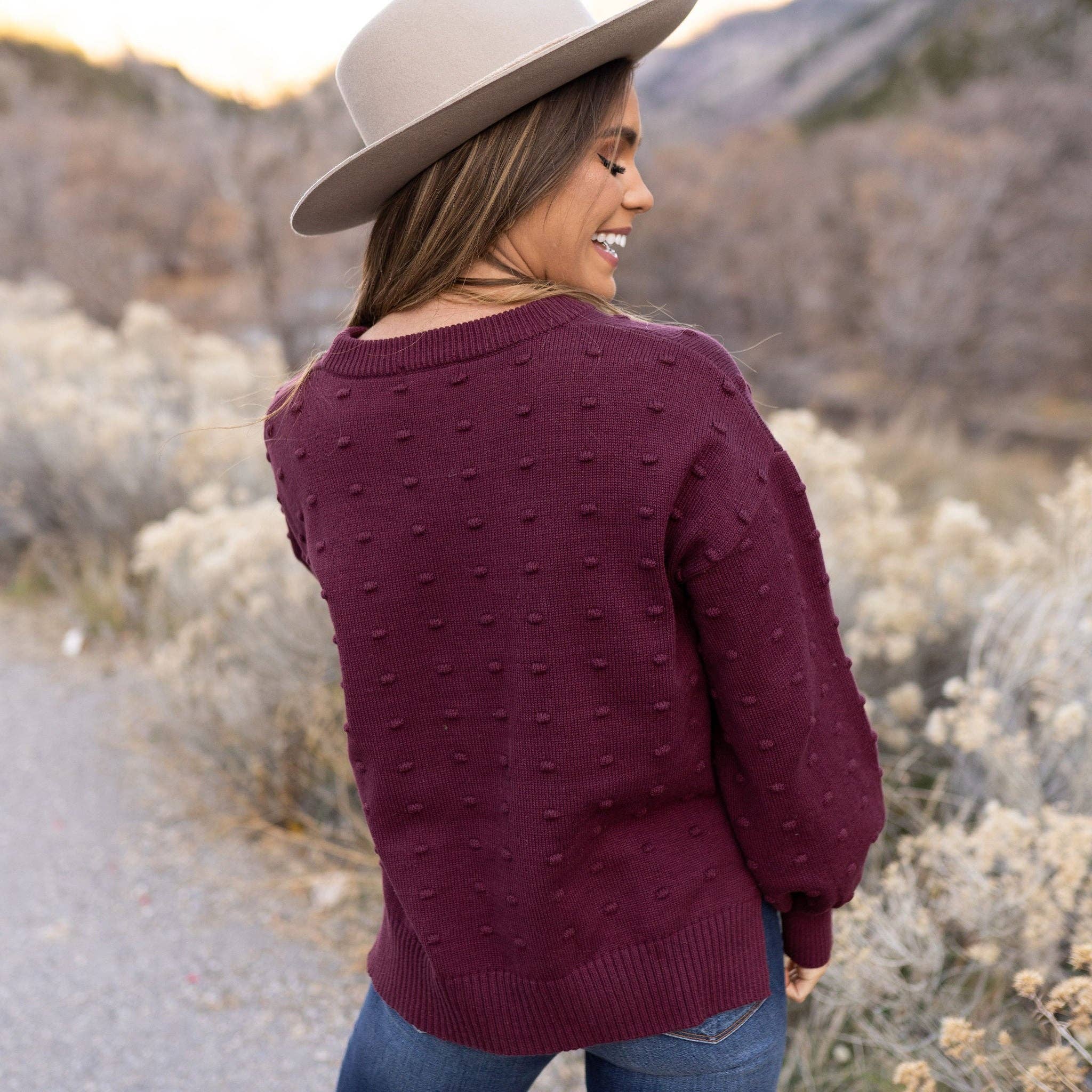 Burgundy Parker Sweater