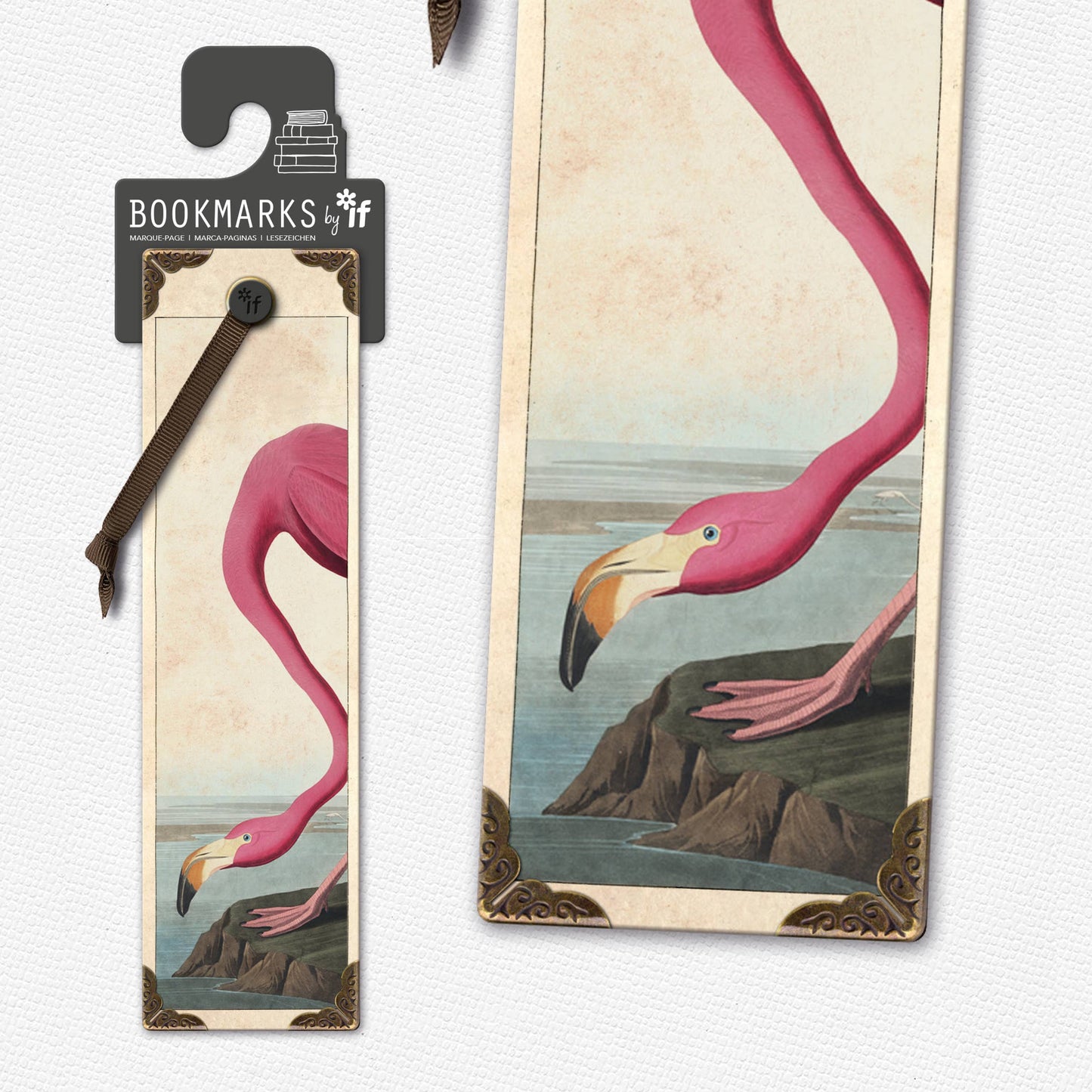 Vintage Bookmarks: Flamingo Core if USA