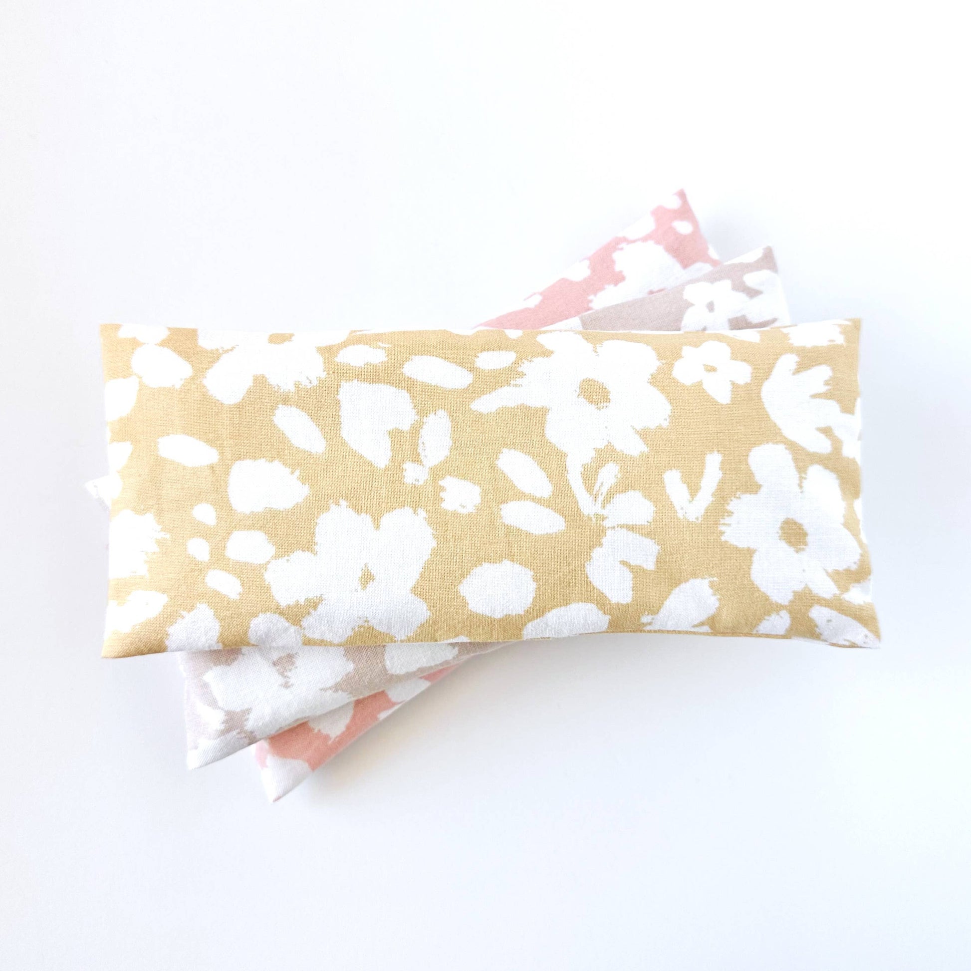 Organic Lavender Eye Pillow - Painted Flowers: Birch Core Laska Collection