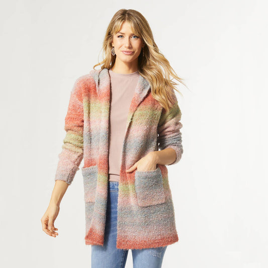 Rachel Fuzzy Ombre Cardigan Fall-Winter COCO + CARMEN