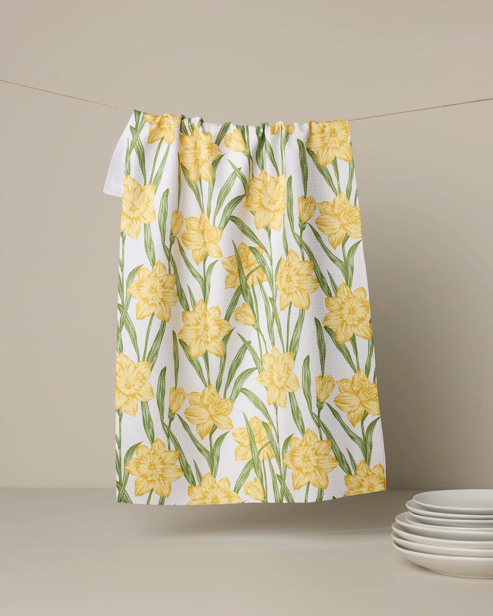 Geometry - Daffodil Darling Tea Towel