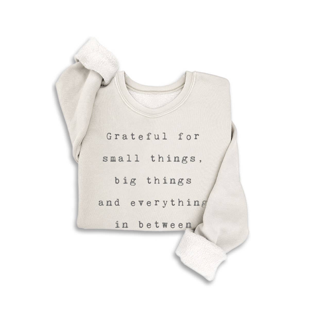 GRATEFUL FOR SMALL THINGS MINERAL SWEATSHIRTS Fall-Winter HRTandLUV