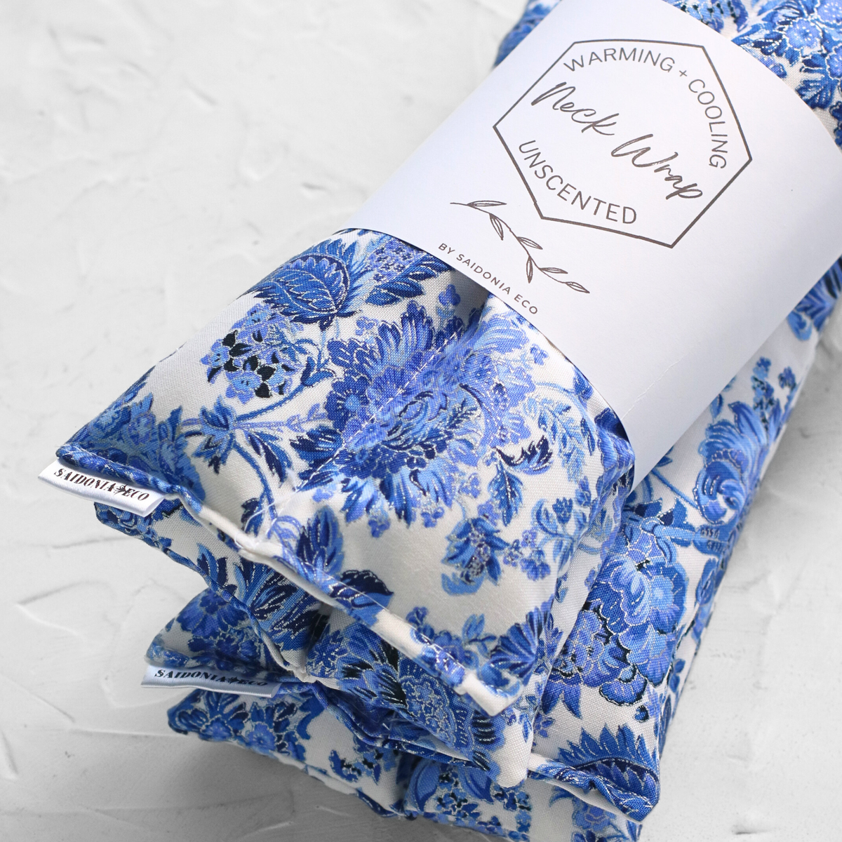 Heating & Cooling Neck and Body Wrap - Oriental Chinoiserie Blue