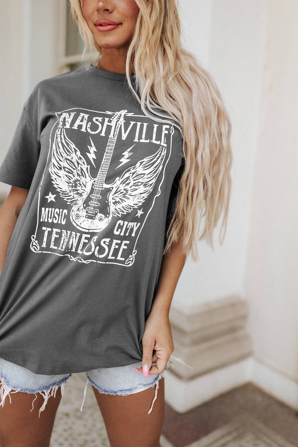 Nashville Tennesee Graphic Oversized T Shirt Spring-Summer Zeal Onyx, L.L.C.