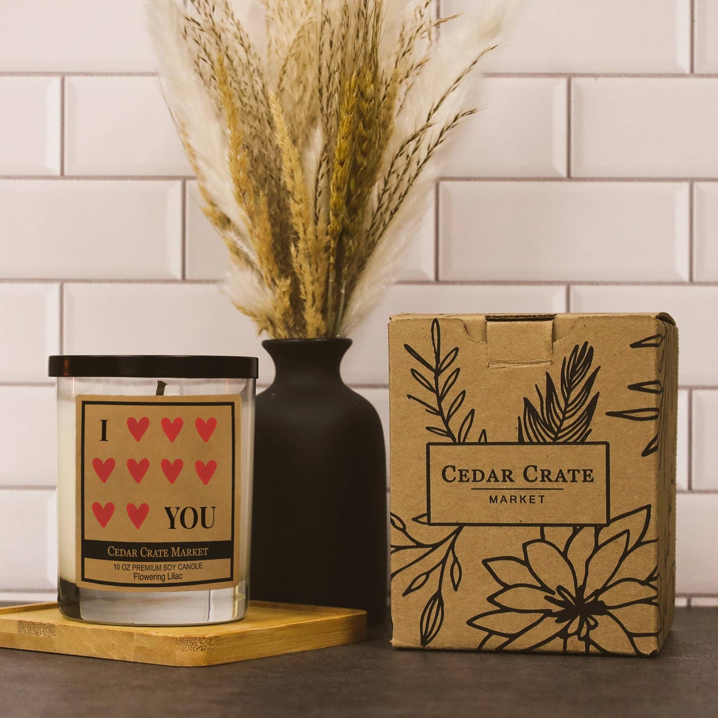 I (Heart) You Soy Candle Spring-Summer Cedar Crate Market