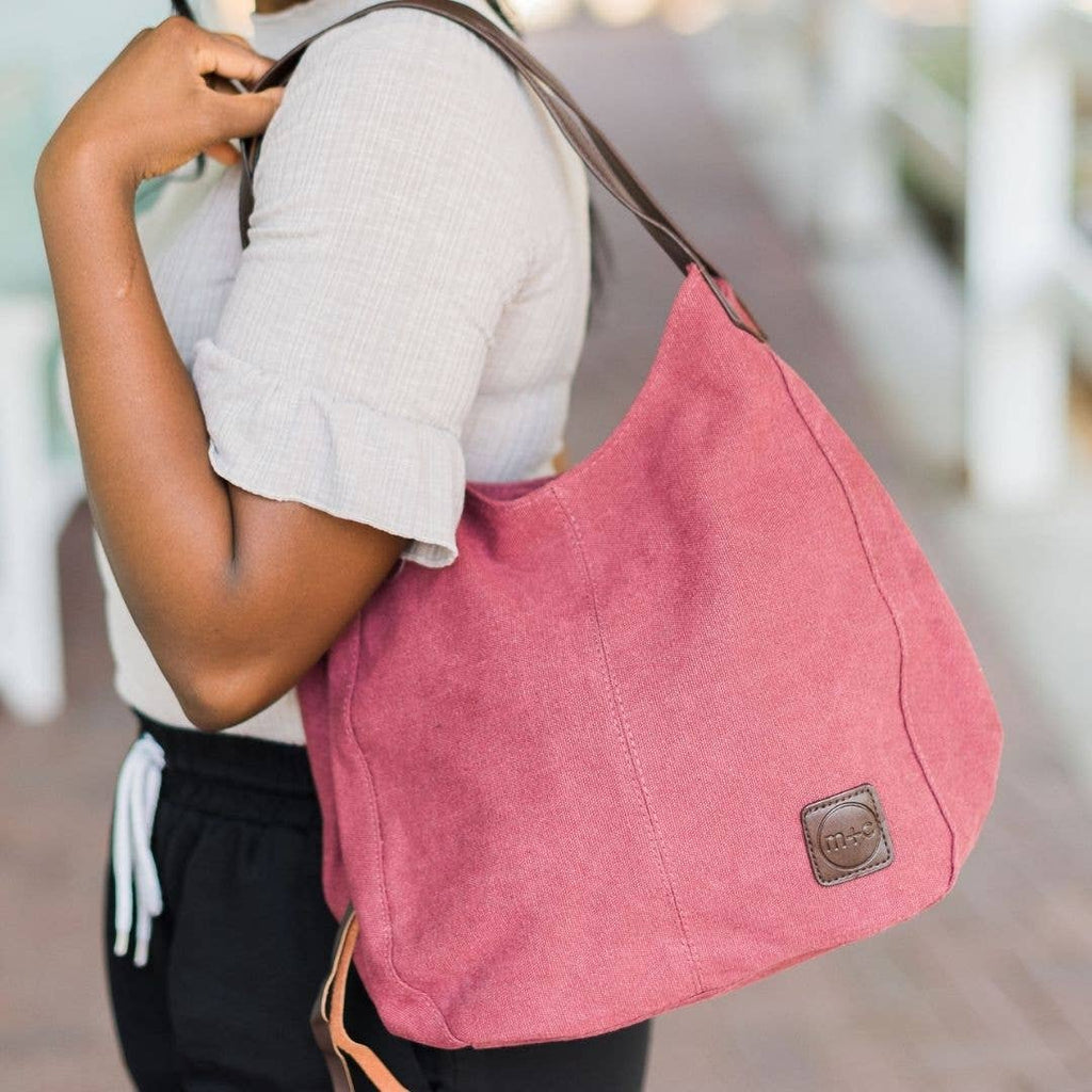 modern and chic - Anniston Canvas Hobo Bag