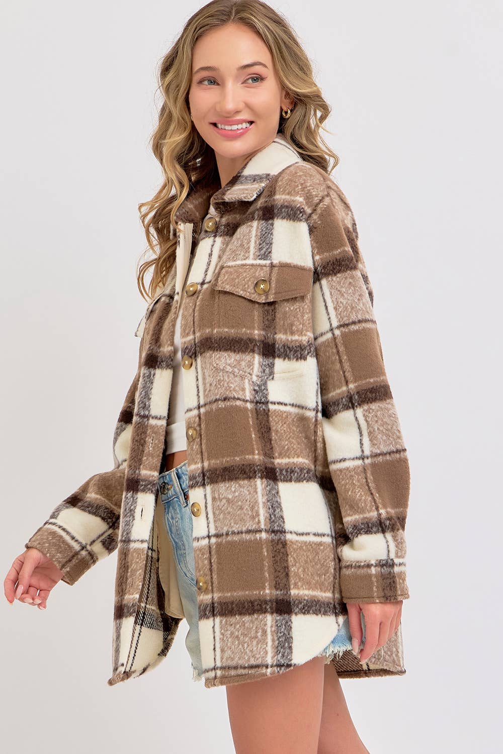 PLAID SHACKET/ JACKET