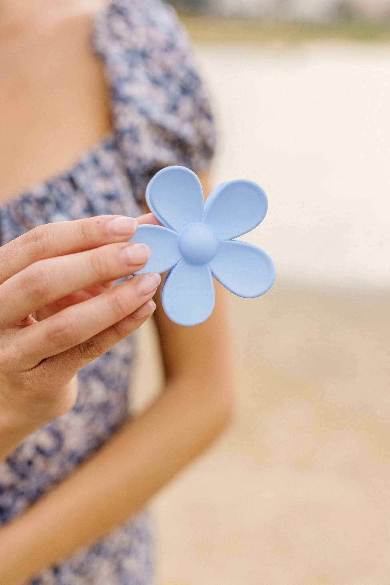 Flower Claw Clip: Blue Spring-Summer Shop ANDi