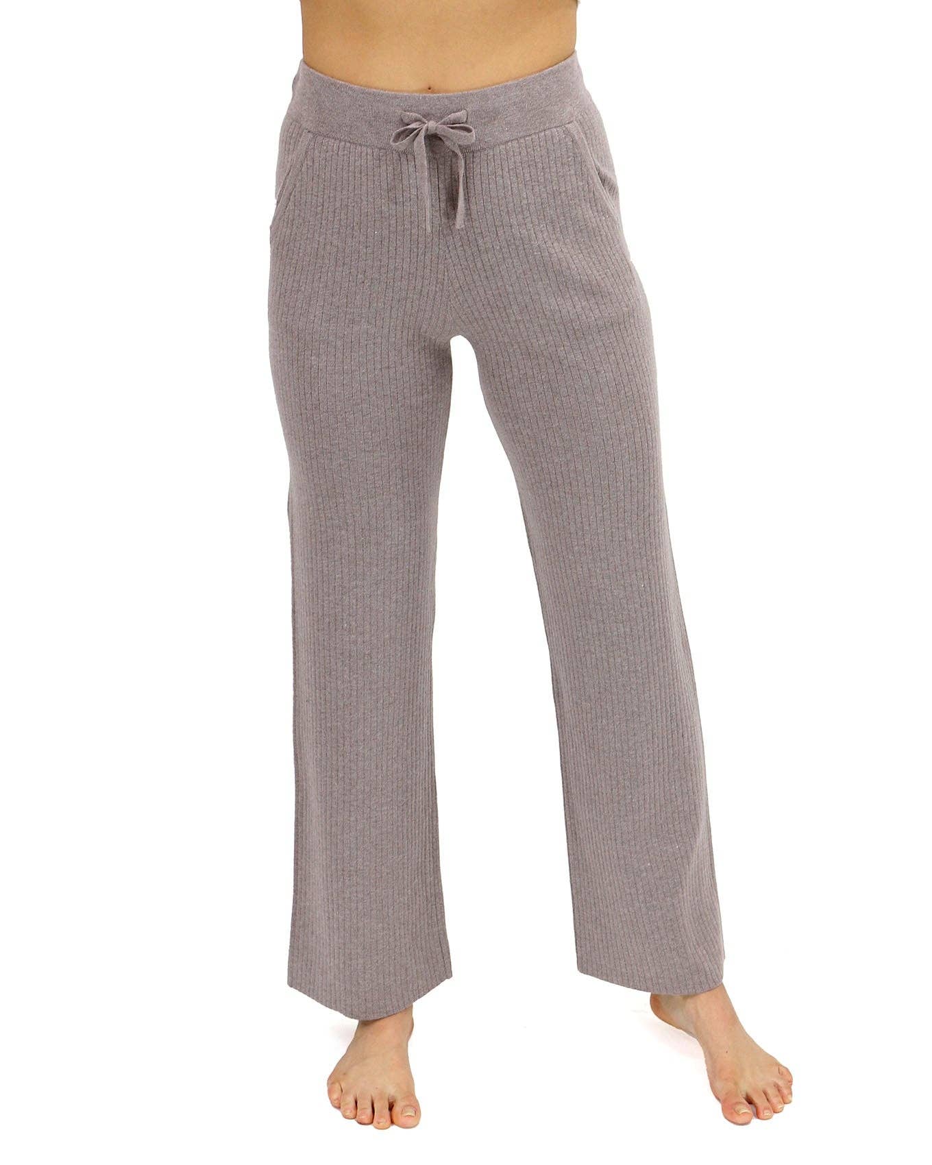 Classic & Cozy Ribbed Sweater Pants in Almondine Fall-Winter Grace and Lace