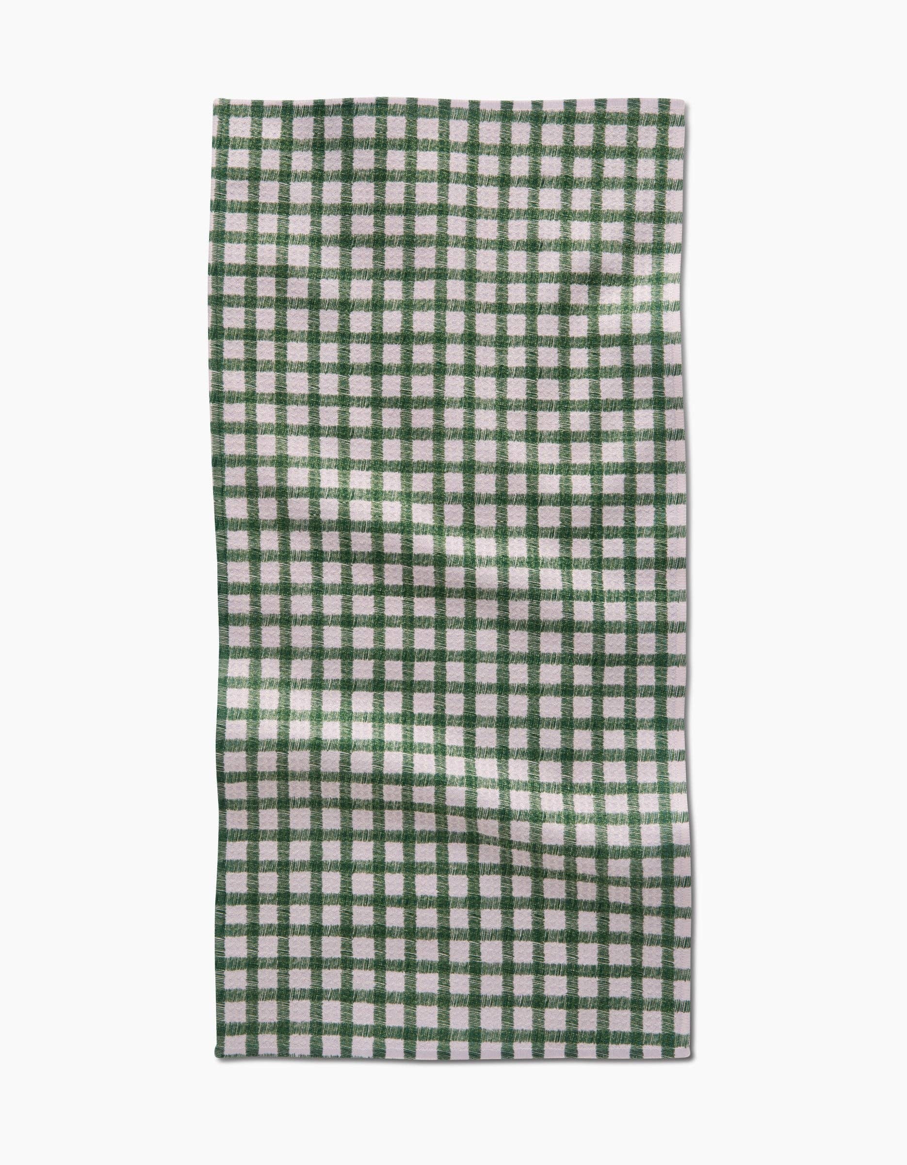 Fireside Plaid Green Bar Towel