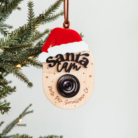 Santa Cam Christmas Ornament 2024 Version Knotty Design Co.