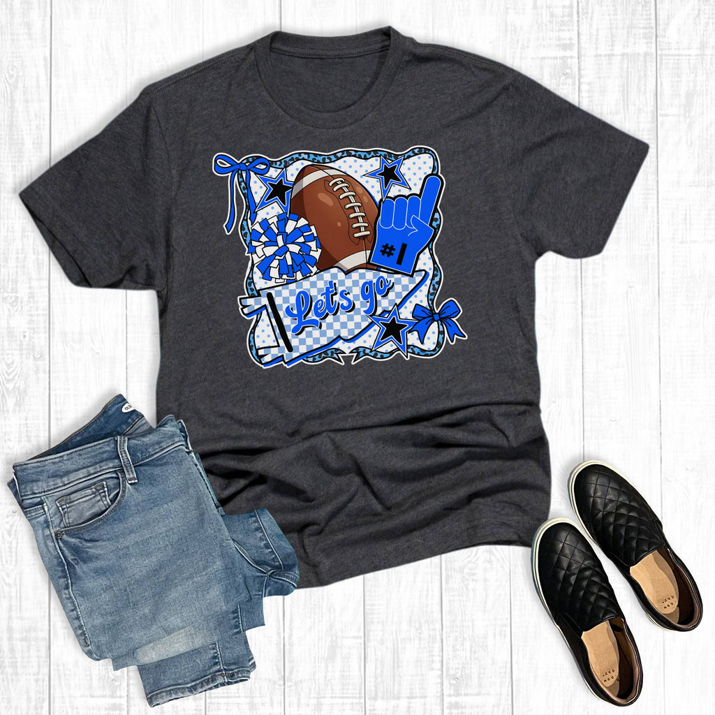  Graphic Tee – Retro Gameday Let’s Go Football T-Shirt | Unisex Fit