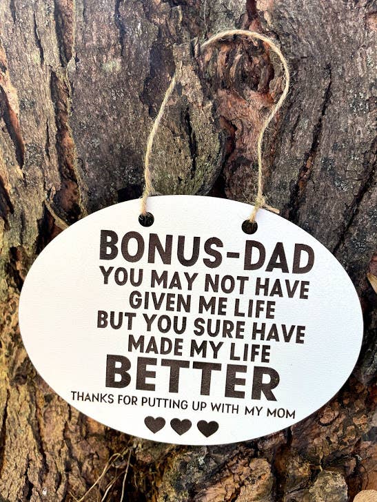 Bonus Dad Hanging Sign Core The Cracked Pig