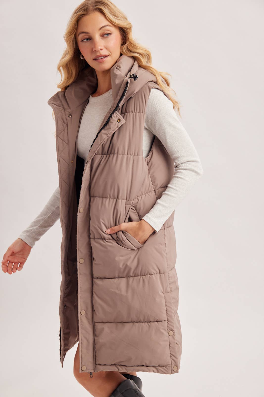 QUILTED PUFFER VEST