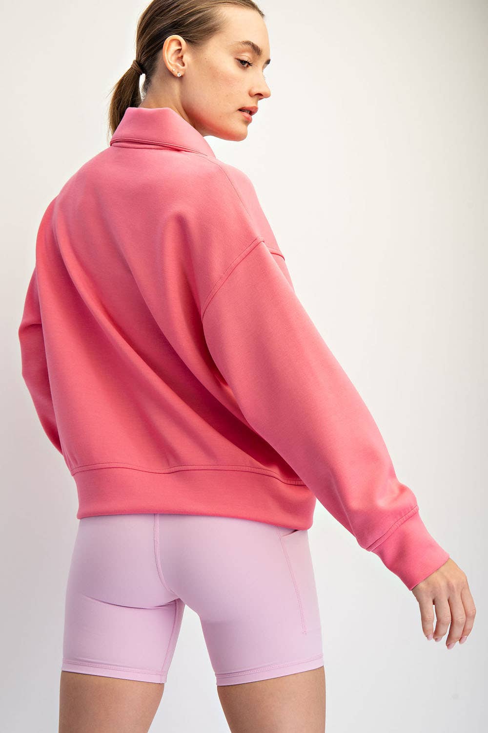 Butter Smooth Quarter Zip Mock Neck Pullover