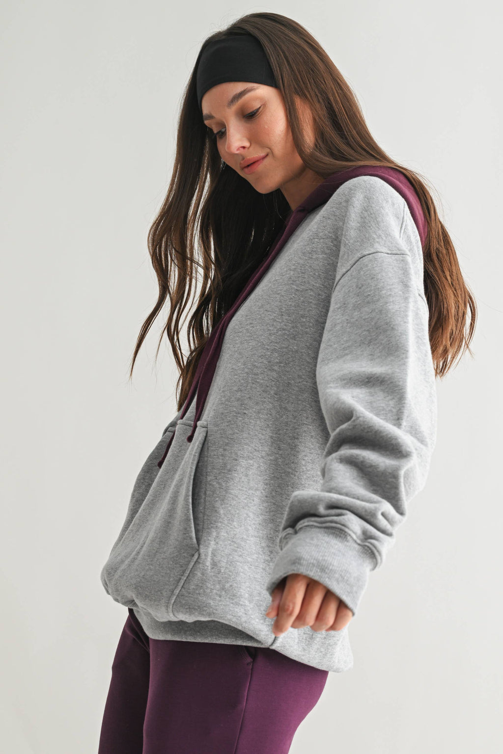 DualTone Fleece Hoodie Mono B