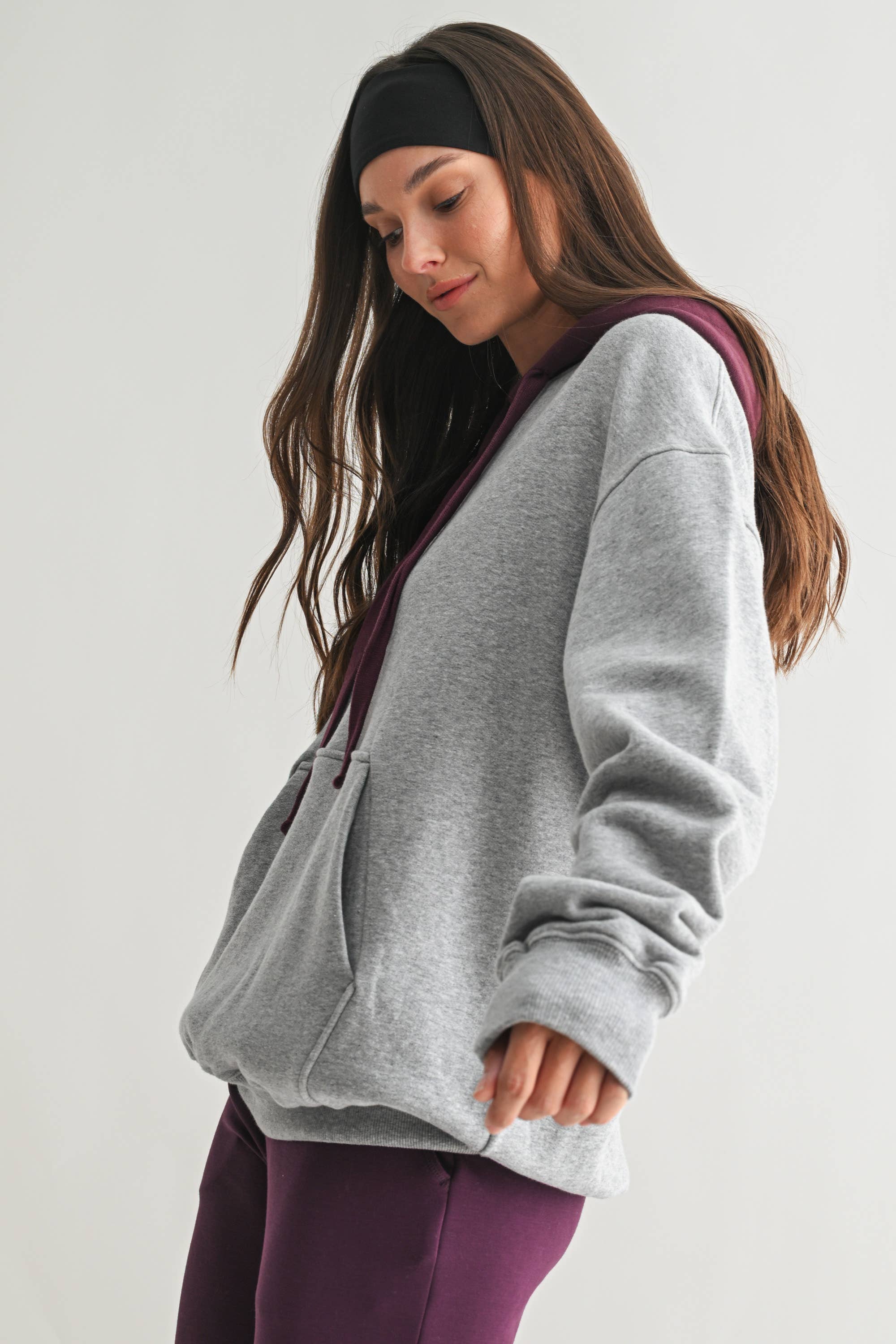 DualTone Fleece Hoodie Mono B