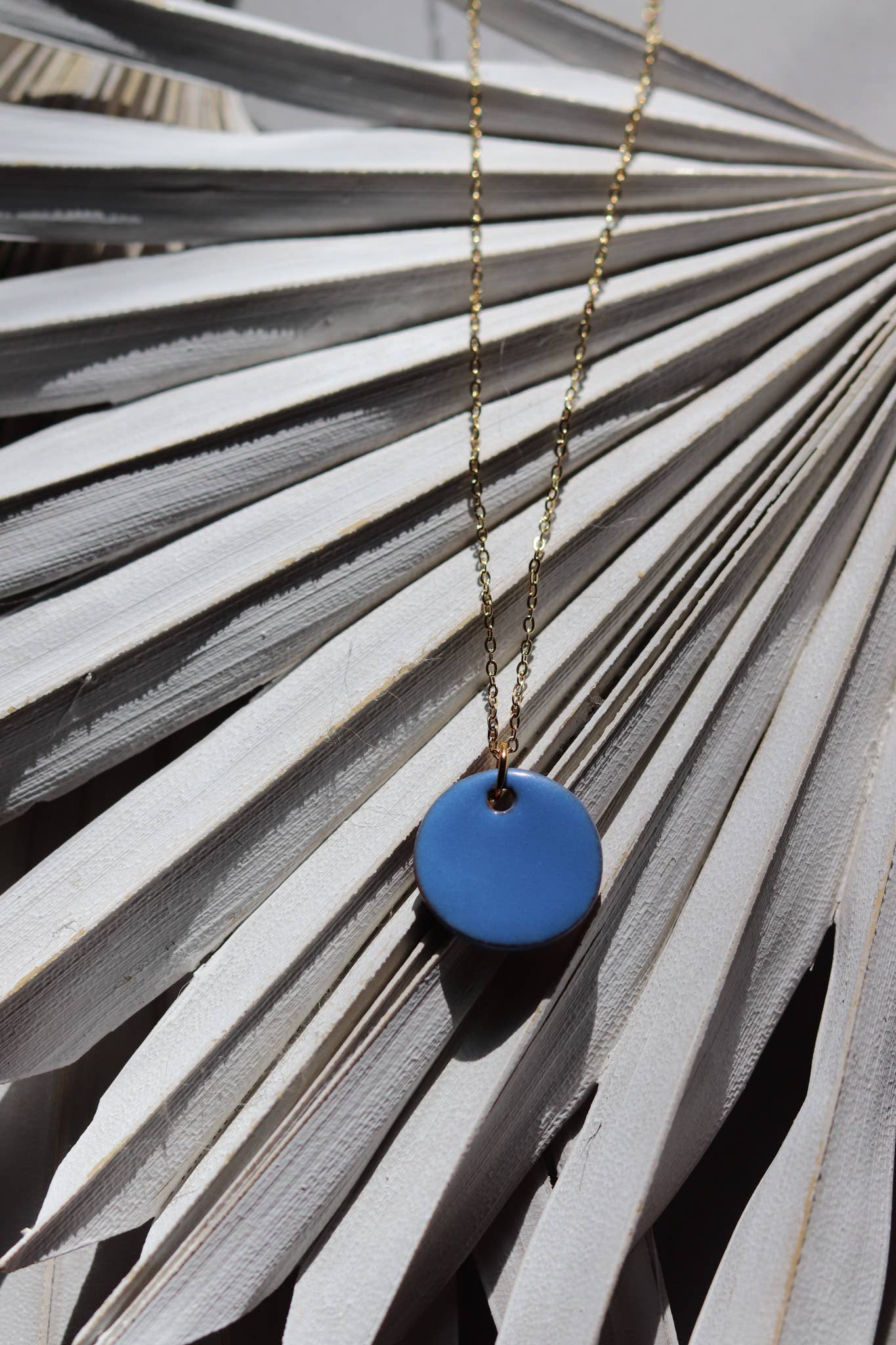 Hope Necklace - Dark Blue Ceramic Necklace Core Cedar and Cypress Designs