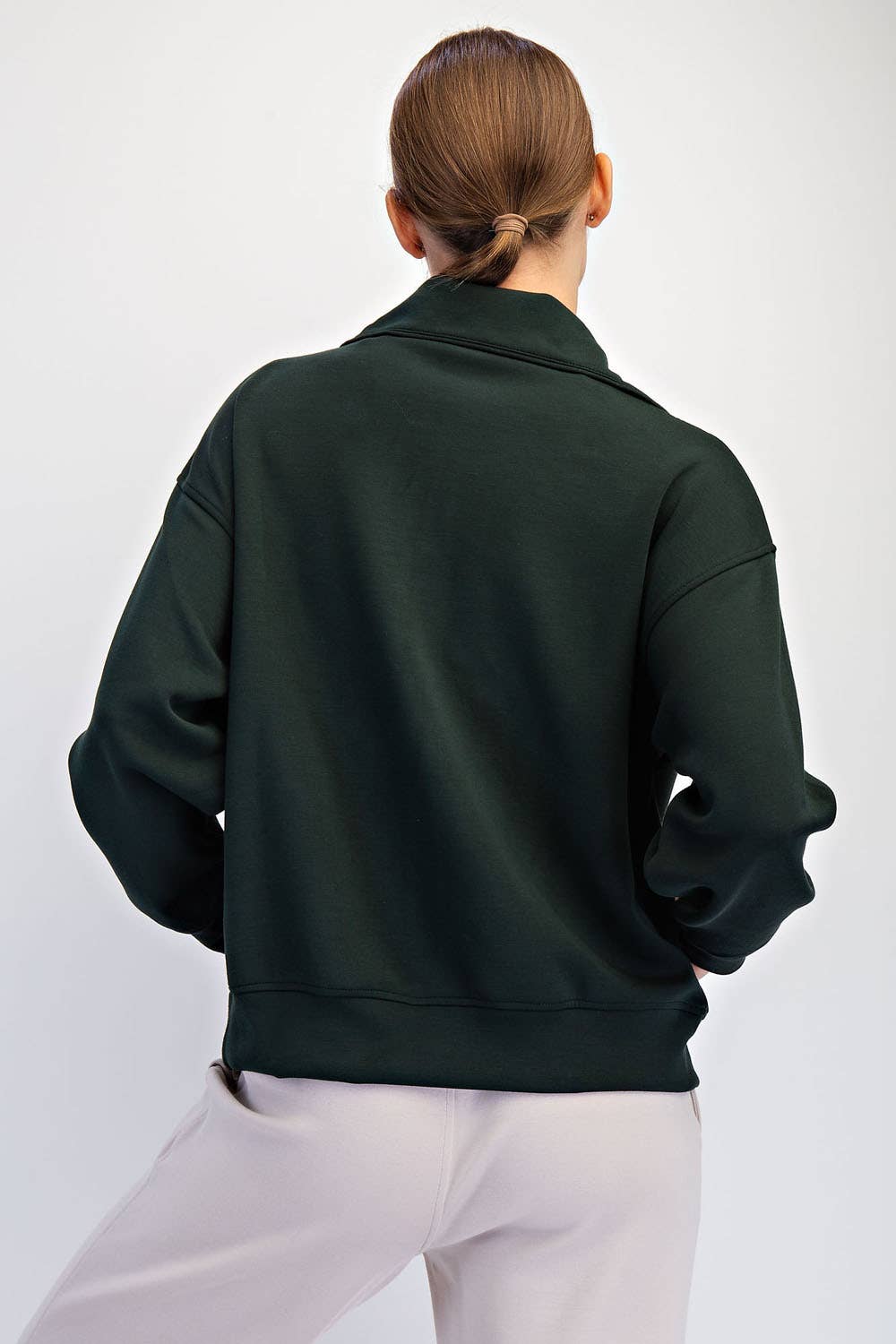 Butter Smooth Quarter Zip Mock Neck Pullover