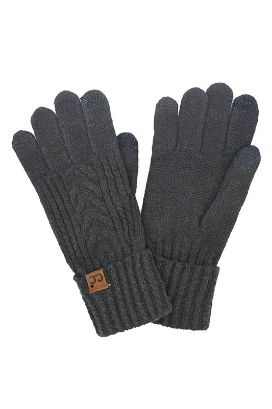 C.C Cable Knit Winter Gloves Hana