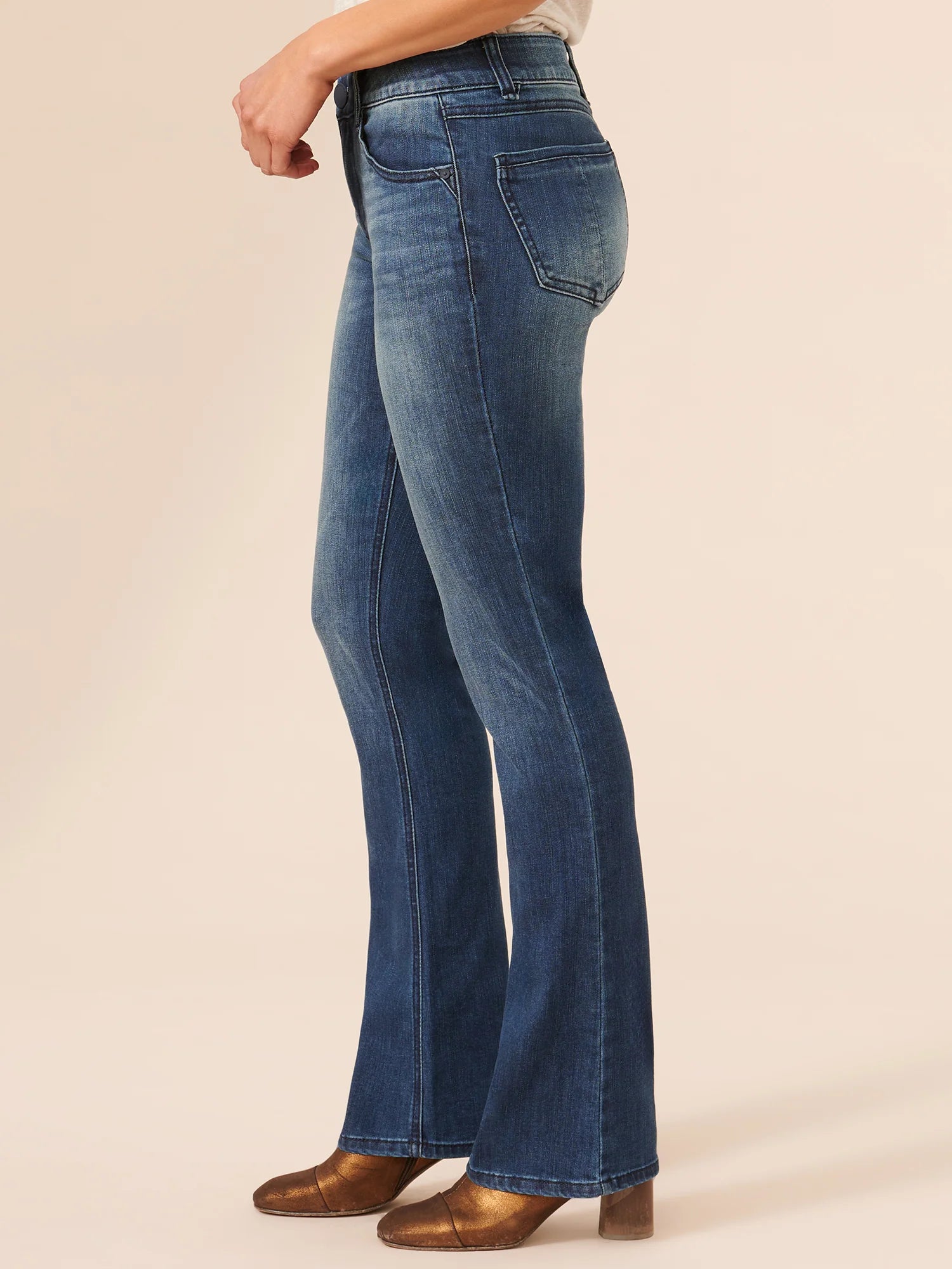 "Ab"solution® Itty Bitty Bootcut Petite Blue Jeans Spring-Summer JOOR - Democracy