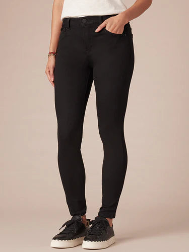 Black "Ab"solution® High Rise Ankle Skinny Jean
