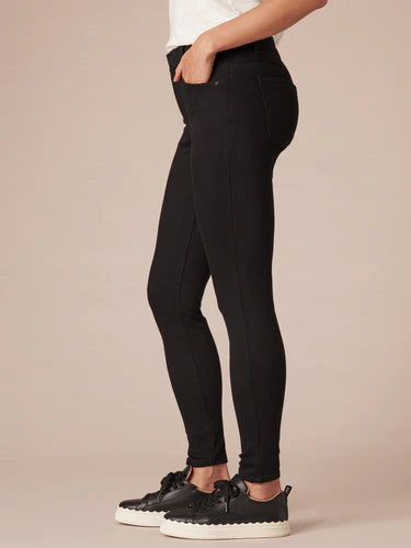 Black "Ab"solution® High Rise Ankle Skinny Jean