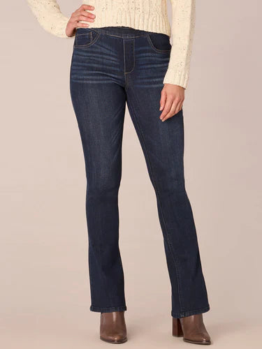 "Ab"solution High Rise Pull On Itty Bitty Boot Glider Petite Jeans Fall-Winter JOOR - Democracy