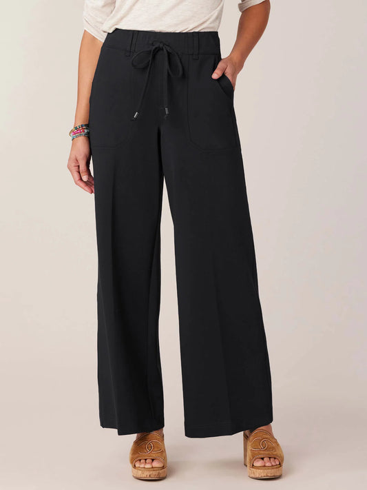 Leisure High Rise Patch Pocket Utility Wide Leg with Self Tie Spring-Summer JOOR - Democracy