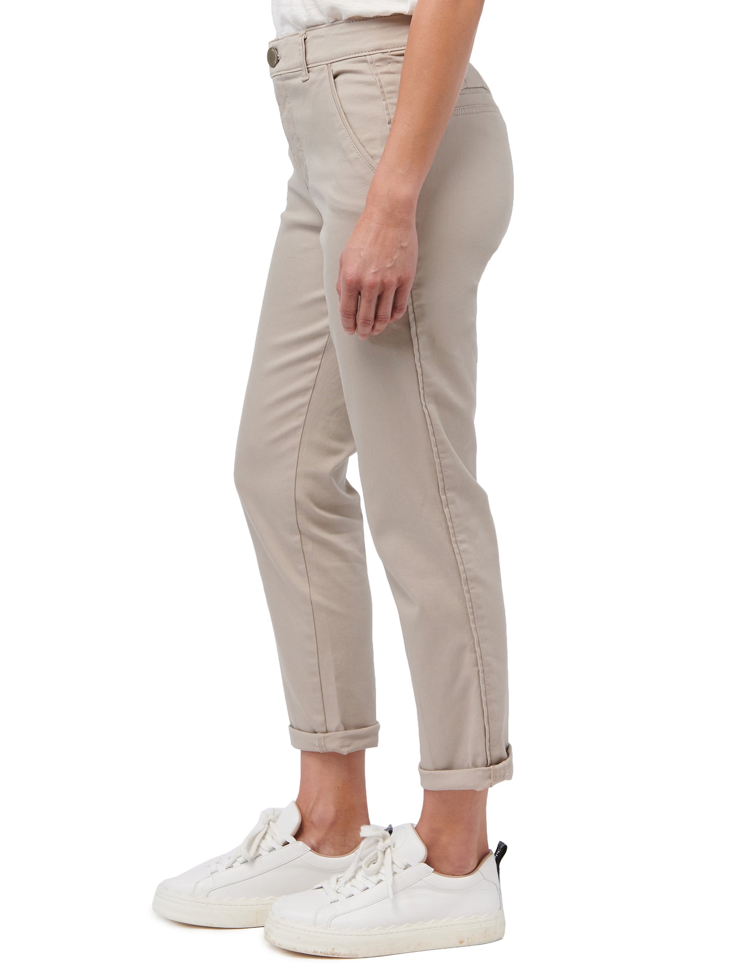 25" (27" UNCUFFED)/14" "AB"SOLUTION HIGH RISE ROLL CUFF TROUSER Spring-Summer JOOR - Democracy