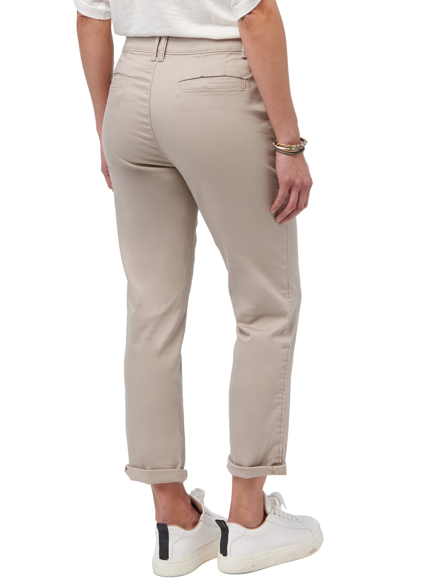 25" (27" UNCUFFED)/14" "AB"SOLUTION HIGH RISE ROLL CUFF TROUSER Spring-Summer JOOR - Democracy