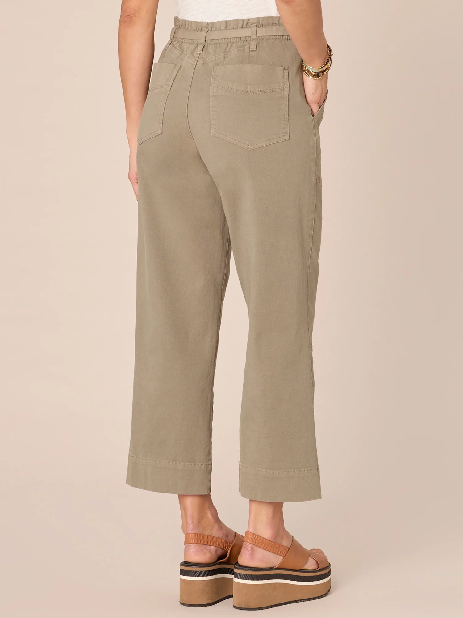 Petite Absolution Relaxed Paper Bag Waist Straight Leg Pant Spring-Summer JOOR - Democracy