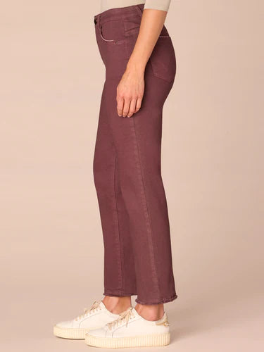 "Ab"solution® Colored Slim Straight Cascading "D" Pants