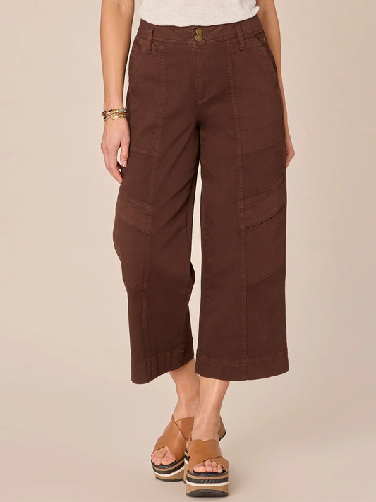 "Ab"solution Skyrise Double Button Wide Leg Crop Utility Pants Spring-Summer JOOR - Democracy