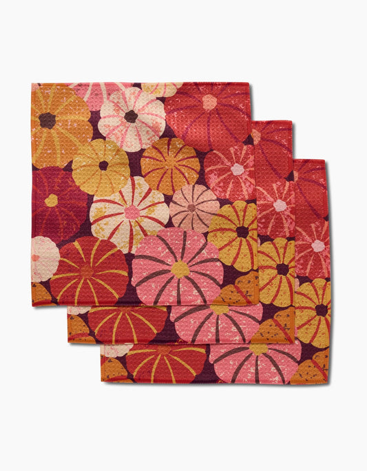 Spicy Pumpkins Dishcloth Set - 3 Pack Fall-Winter GEOMETRY