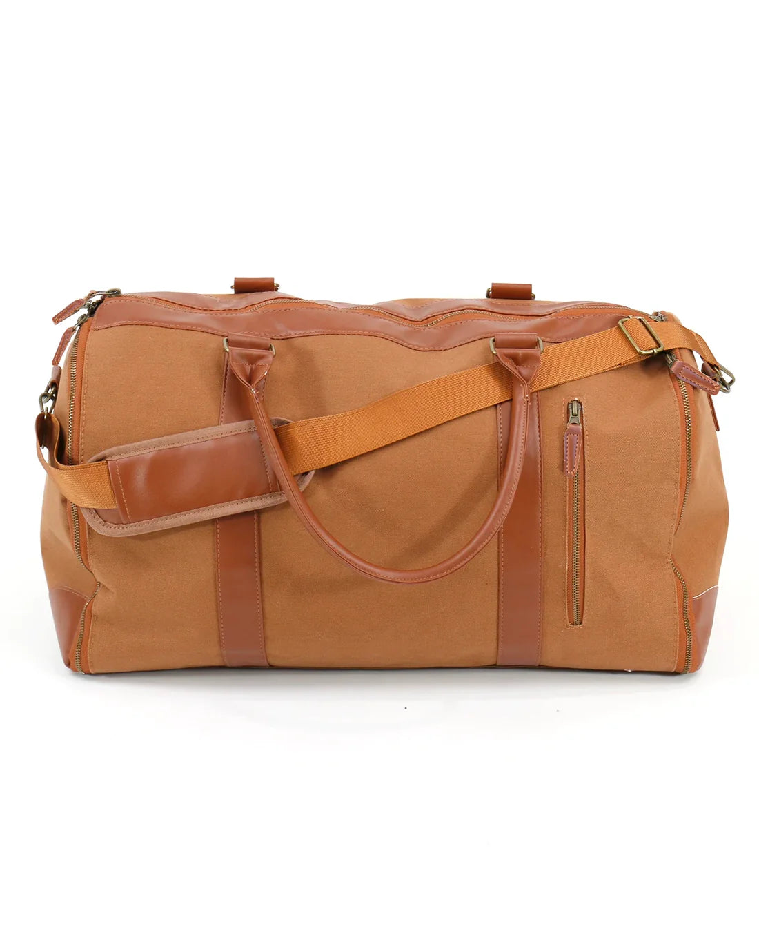 Cognac Duffle Garment Bag Core Grace and Lace