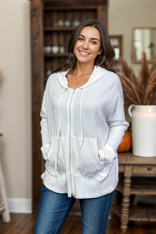 Fashion Flurry - Zip Up Hoodie  Boutique Simplified