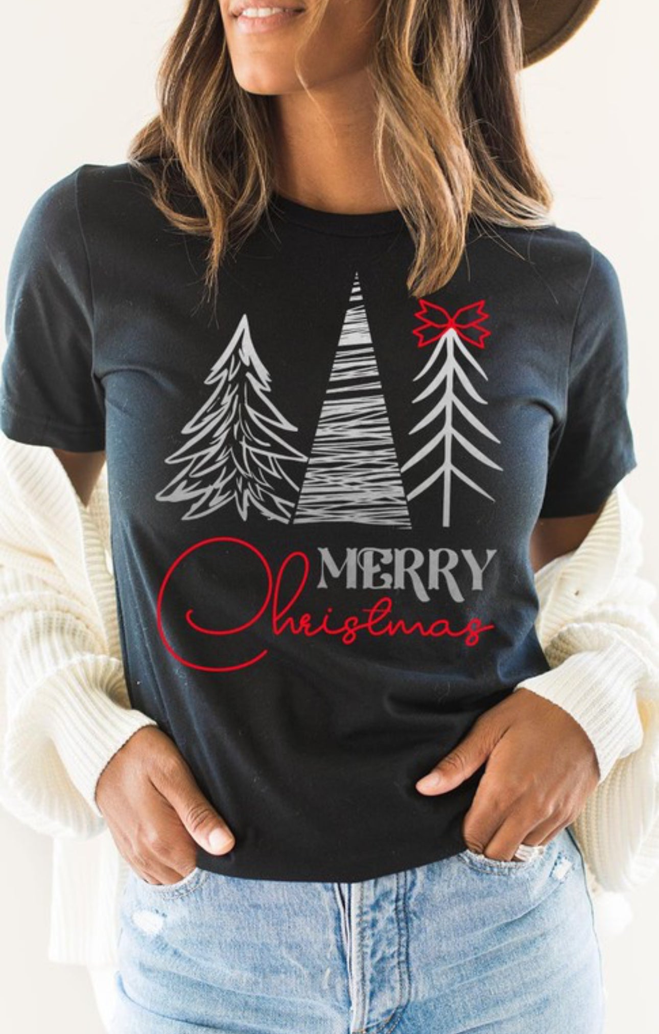 Merry Christmas silver trees and box’s