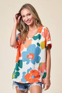DAISY FLORAL TOP-Multi