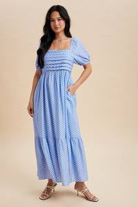 Pleated Polka Dot Maxi Dress
pleated-polka-dot-maxi-dress-Blue
Blue
Maxi
