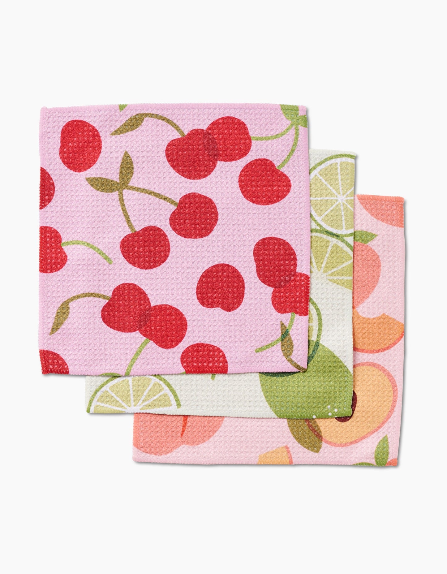 Dishcloth Set - 3 Pack - Fruit Fun GEOMETRY